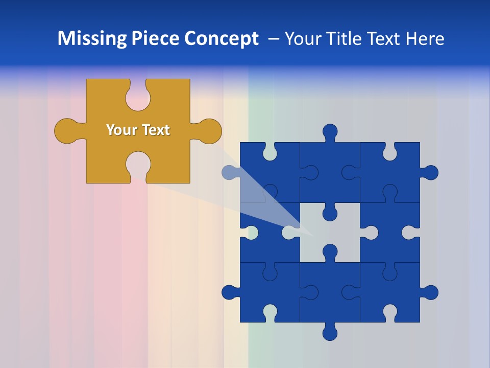 Row Stripes Abstract PowerPoint Template