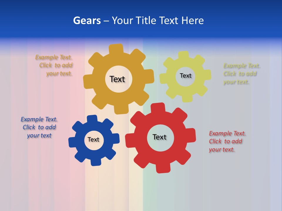 Row Stripes Abstract PowerPoint Template