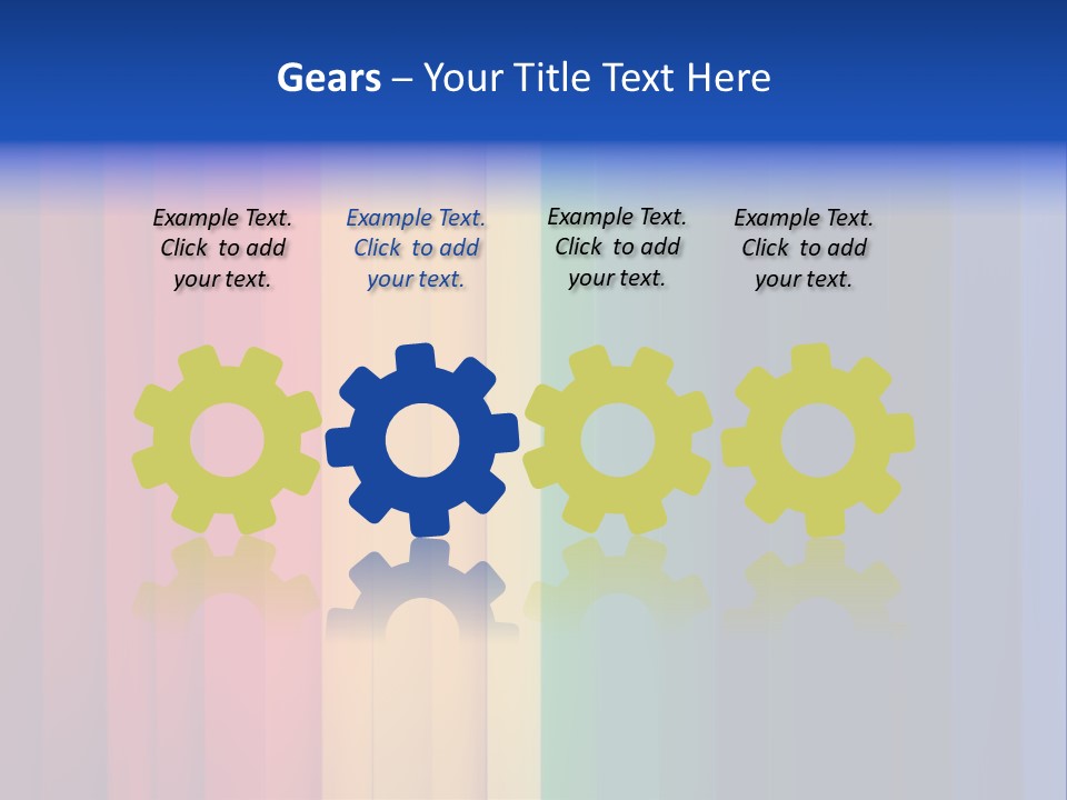 Row Stripes Abstract PowerPoint Template