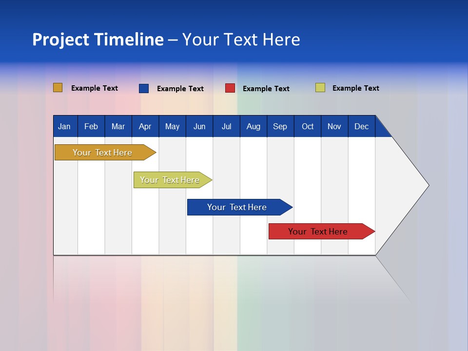 Row Stripes Abstract PowerPoint Template