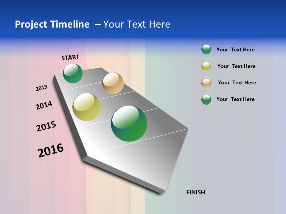 Row Stripes Abstract PowerPoint Template