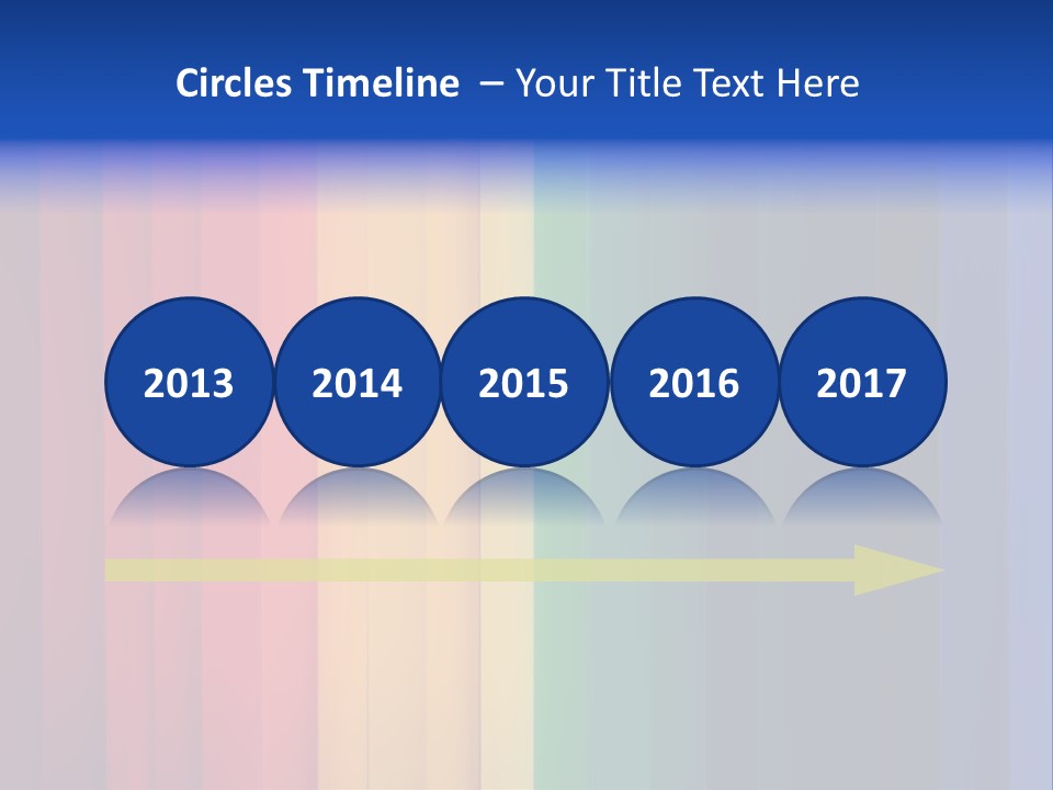 Row Stripes Abstract PowerPoint Template