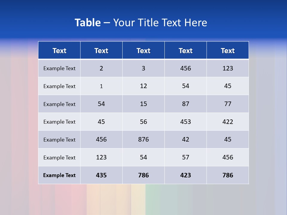 Row Stripes Abstract PowerPoint Template