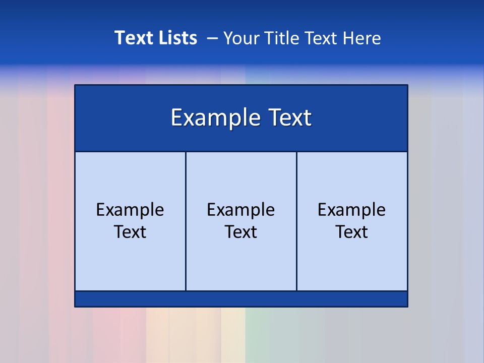 Row Stripes Abstract PowerPoint Template