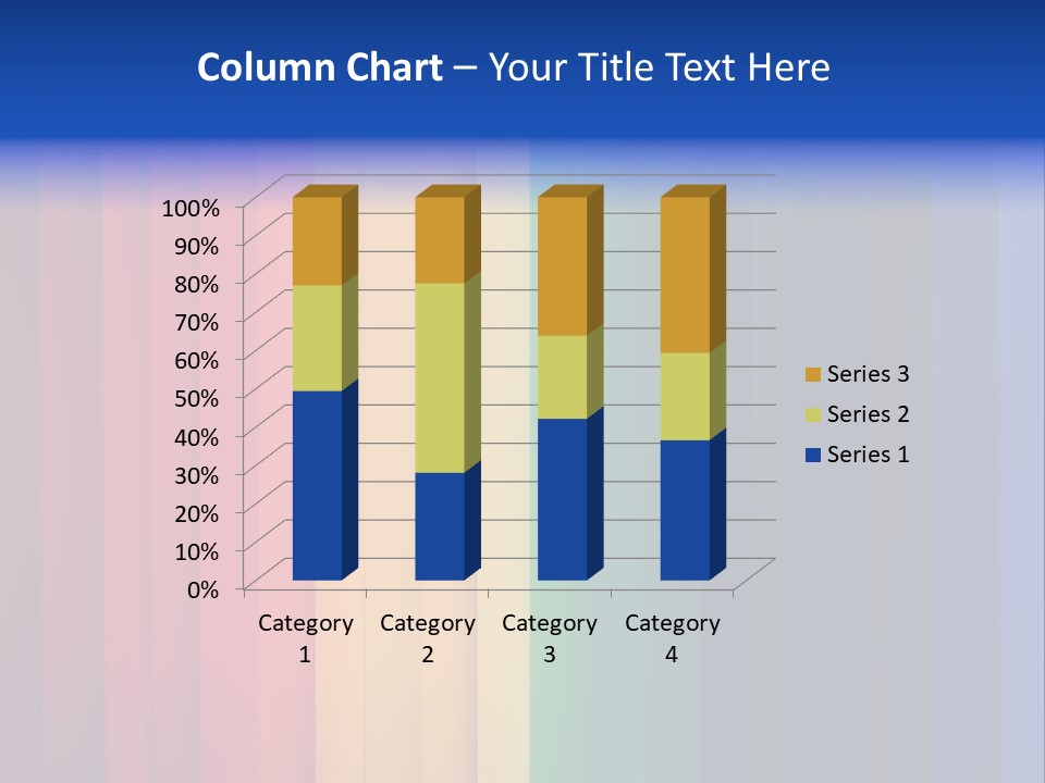Row Stripes Abstract PowerPoint Template
