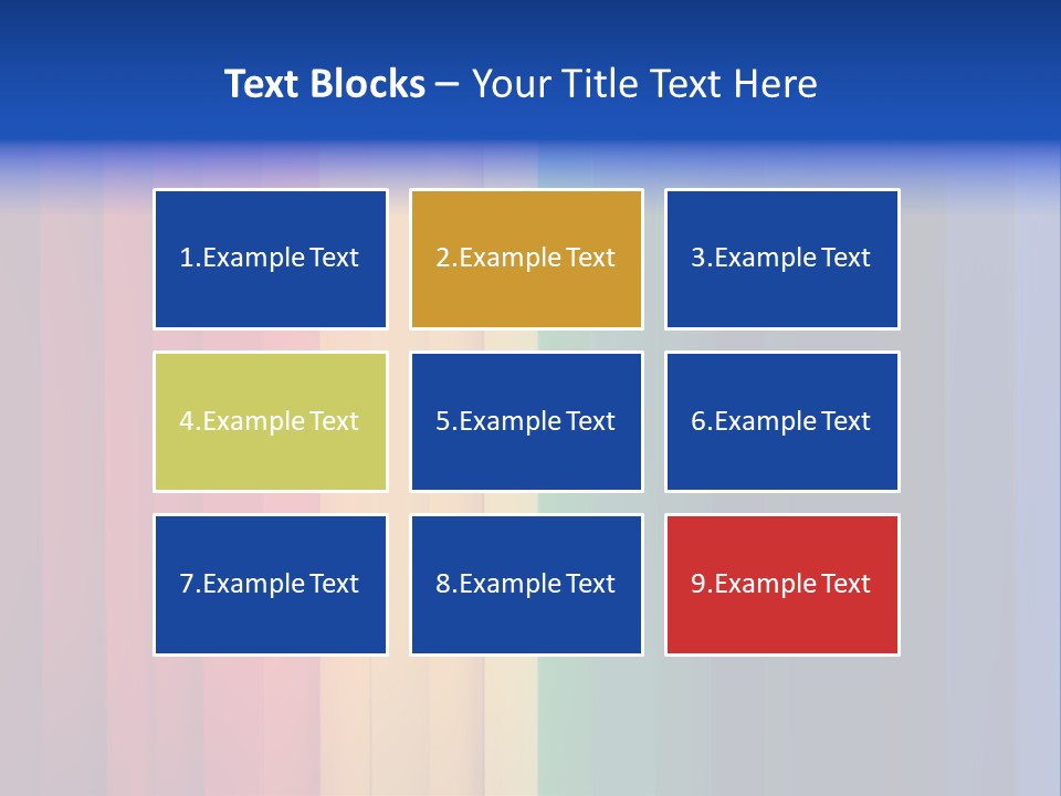 Row Stripes Abstract PowerPoint Template