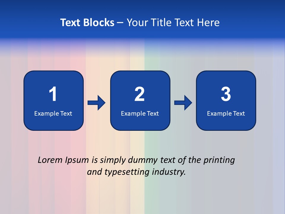 Row Stripes Abstract PowerPoint Template