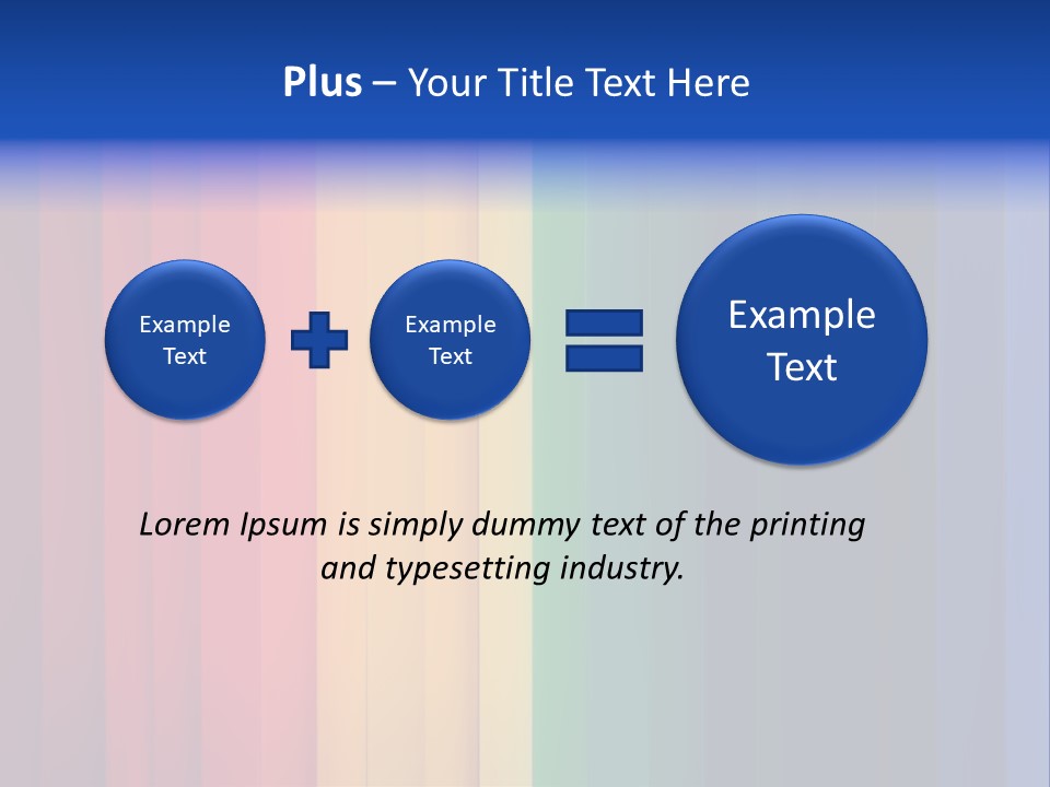 Row Stripes Abstract PowerPoint Template