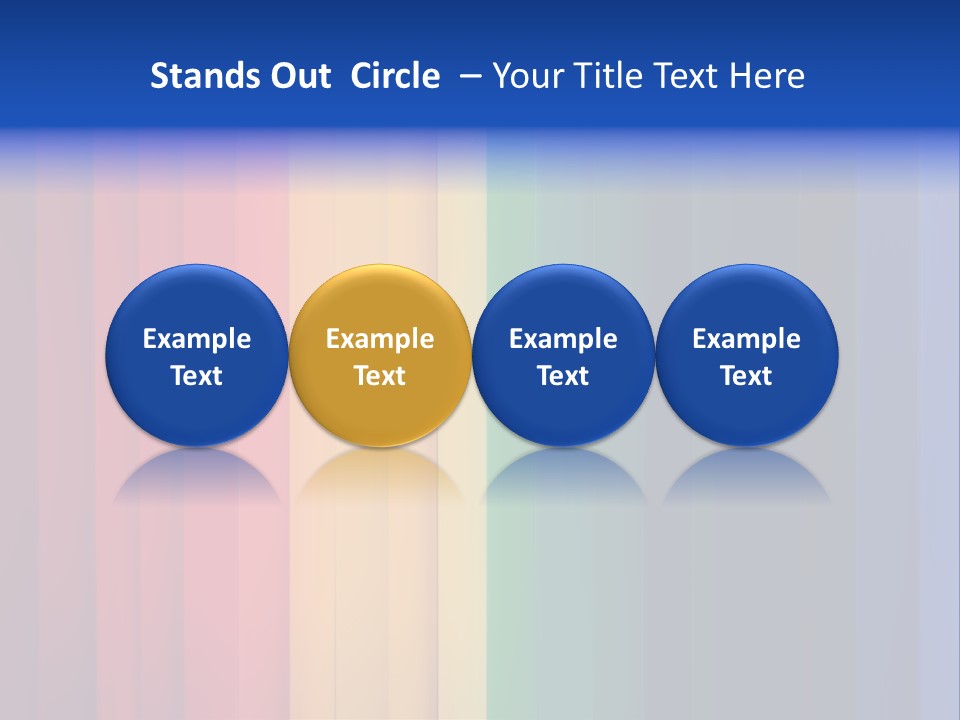 Row Stripes Abstract PowerPoint Template