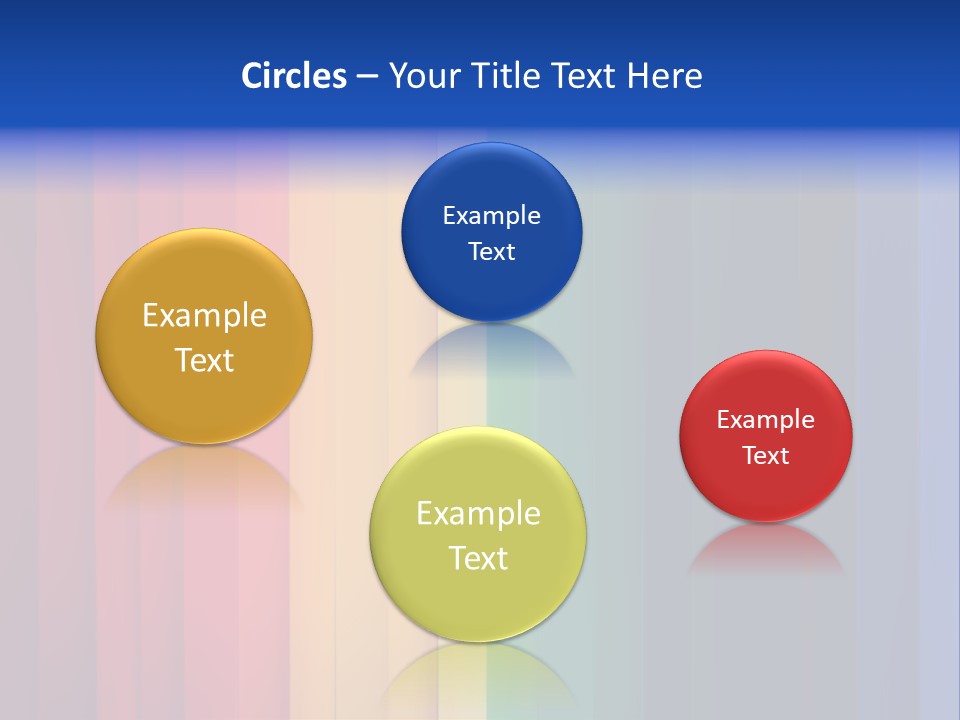 Row Stripes Abstract PowerPoint Template