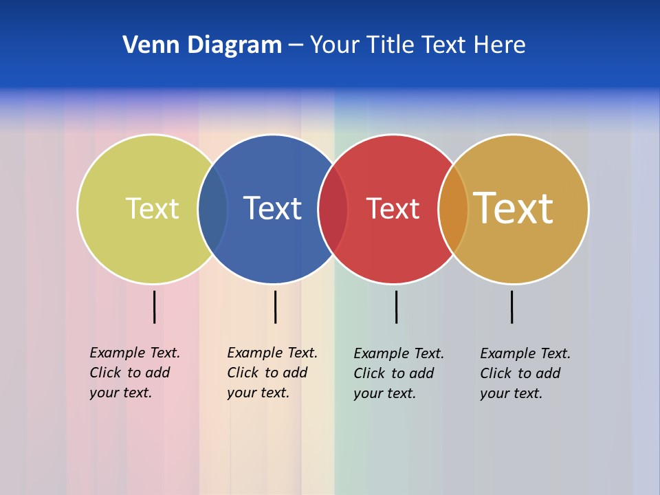 Row Stripes Abstract PowerPoint Template