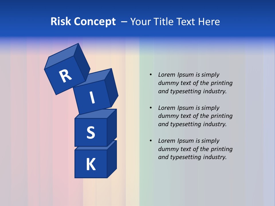 Row Stripes Abstract PowerPoint Template