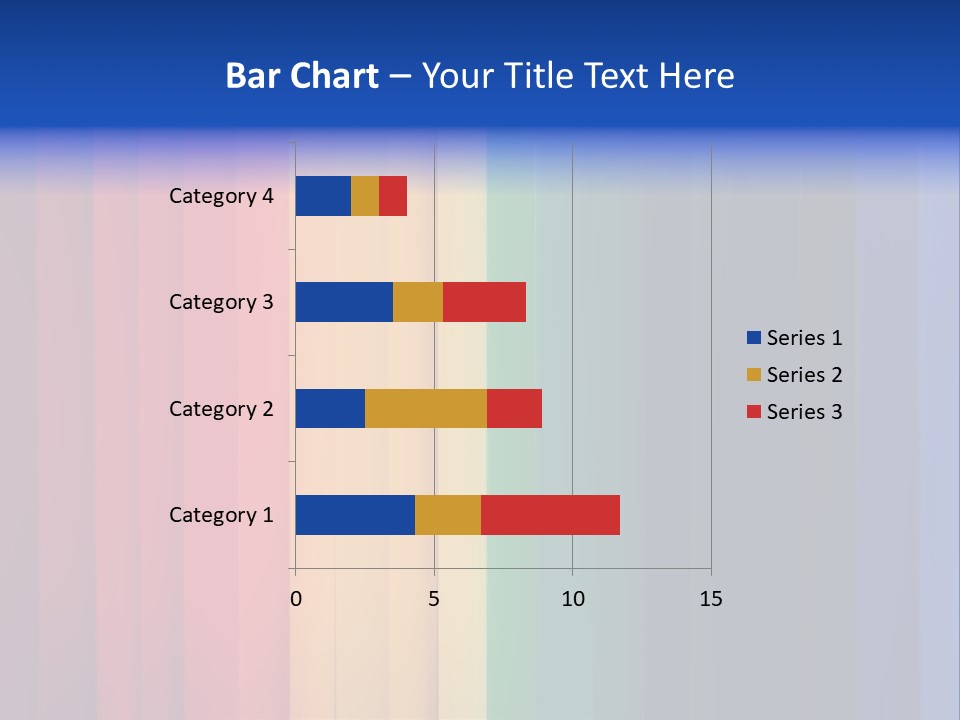 Row Stripes Abstract PowerPoint Template