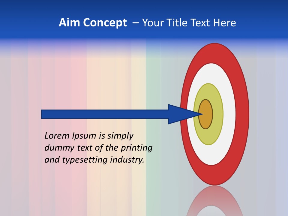 Row Stripes Abstract PowerPoint Template