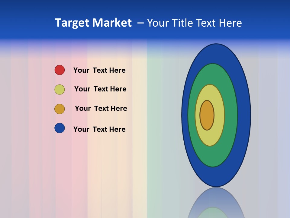Row Stripes Abstract PowerPoint Template