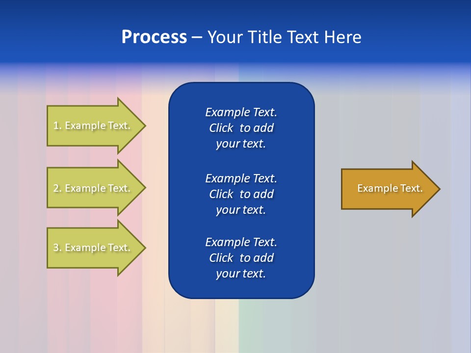 Row Stripes Abstract PowerPoint Template