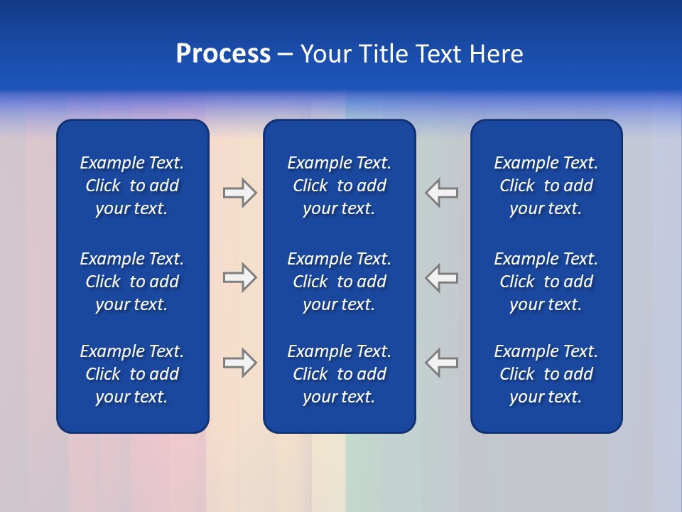 Row Stripes Abstract PowerPoint Template