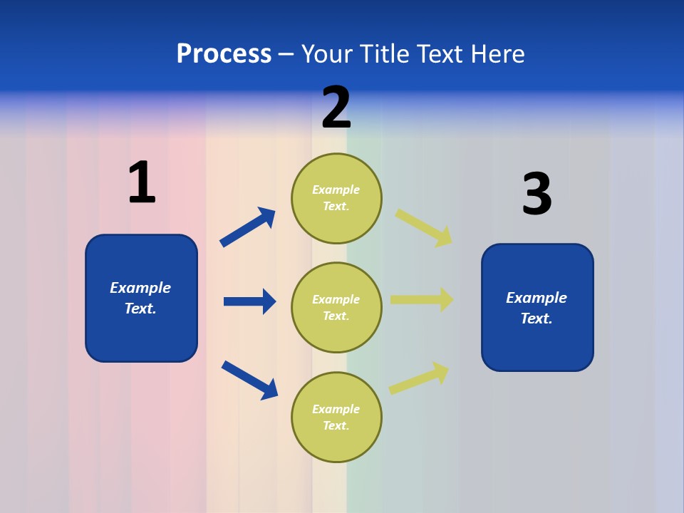 Row Stripes Abstract PowerPoint Template