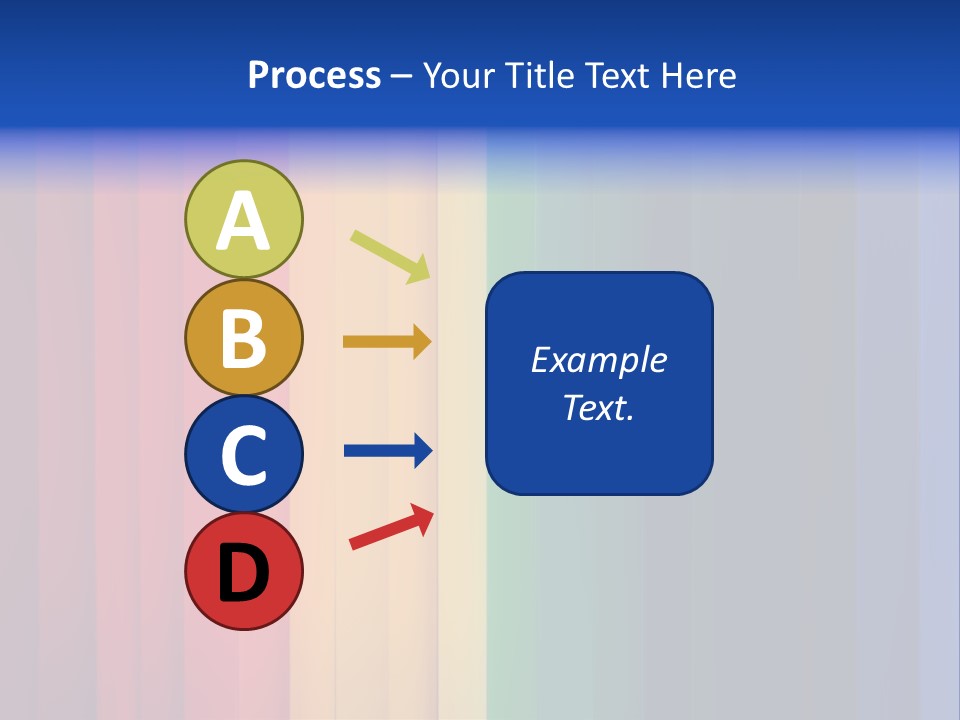Row Stripes Abstract PowerPoint Template