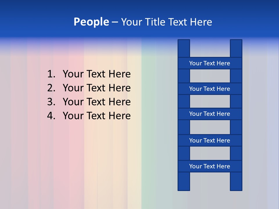 Row Stripes Abstract PowerPoint Template