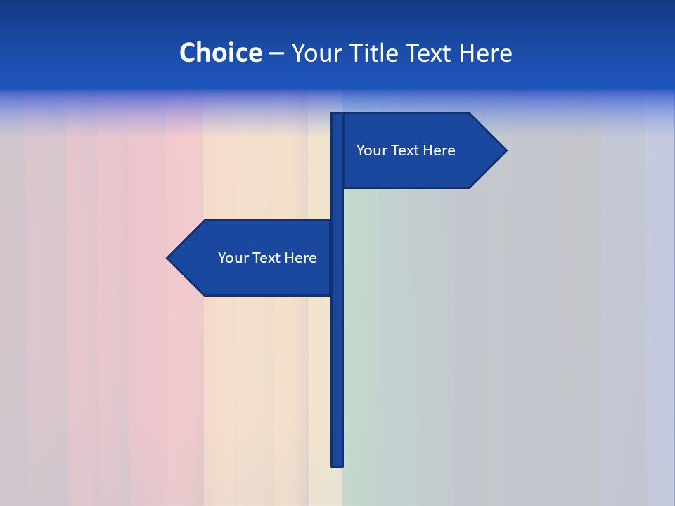 Row Stripes Abstract PowerPoint Template