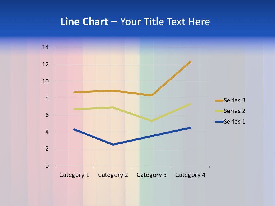 Row Stripes Abstract PowerPoint Template