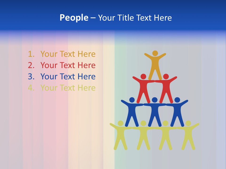 Row Stripes Abstract PowerPoint Template