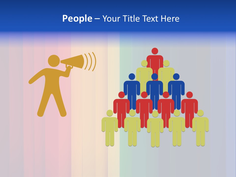 Row Stripes Abstract PowerPoint Template