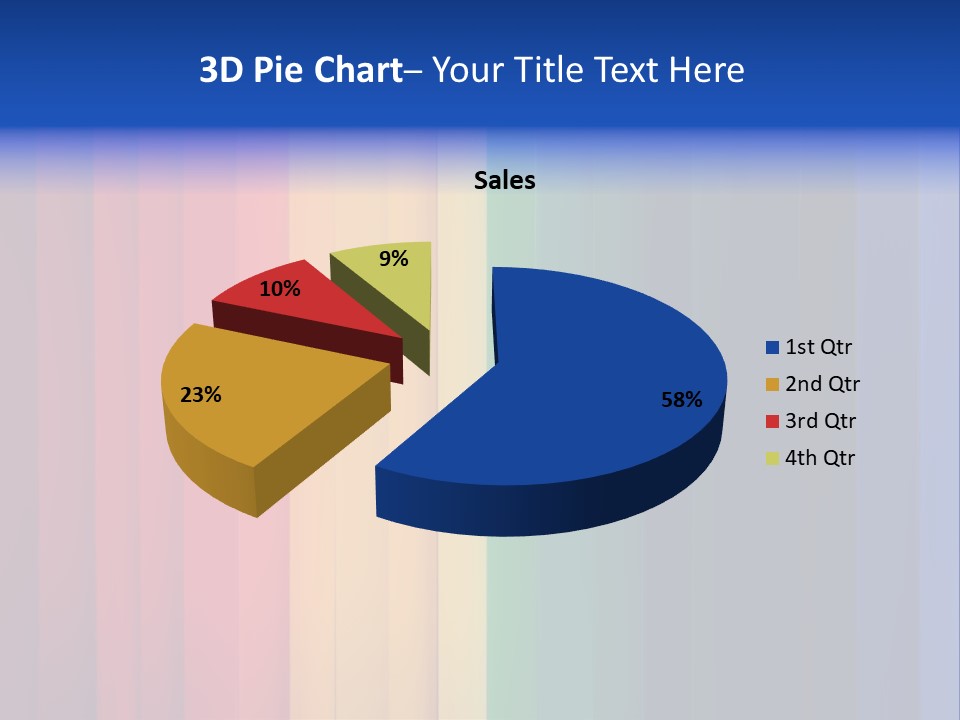 Row Stripes Abstract PowerPoint Template