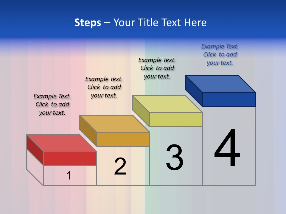 Row Stripes Abstract PowerPoint Template