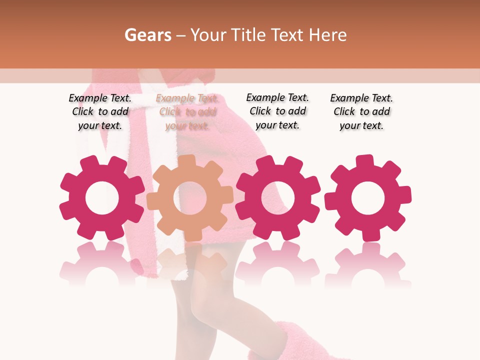 Smile Human Hair PowerPoint Template