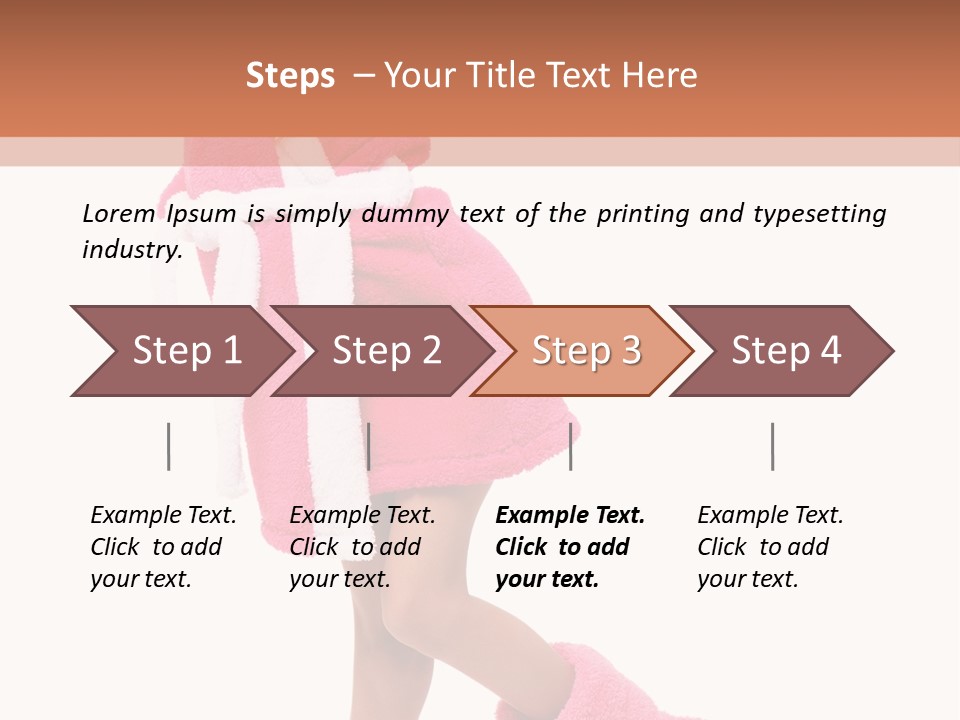 Smile Human Hair PowerPoint Template