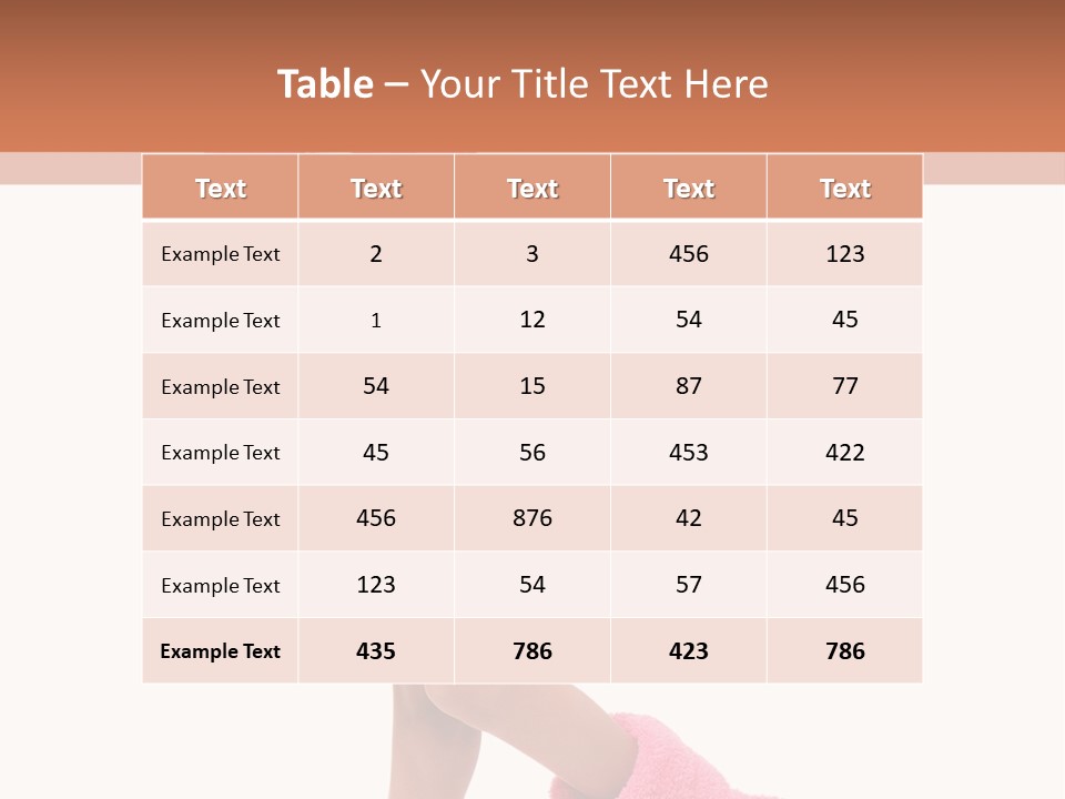 Smile Human Hair PowerPoint Template