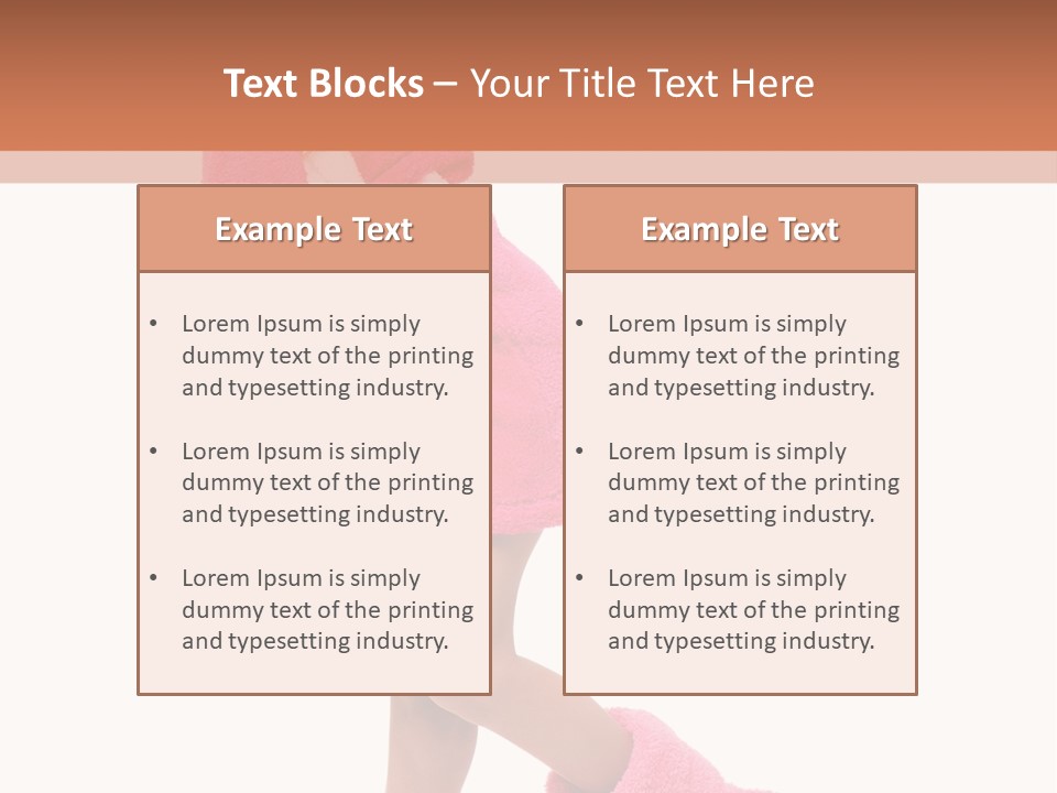 Smile Human Hair PowerPoint Template