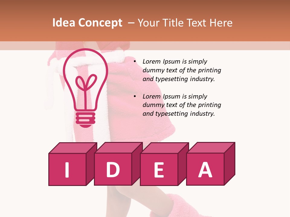 Smile Human Hair PowerPoint Template