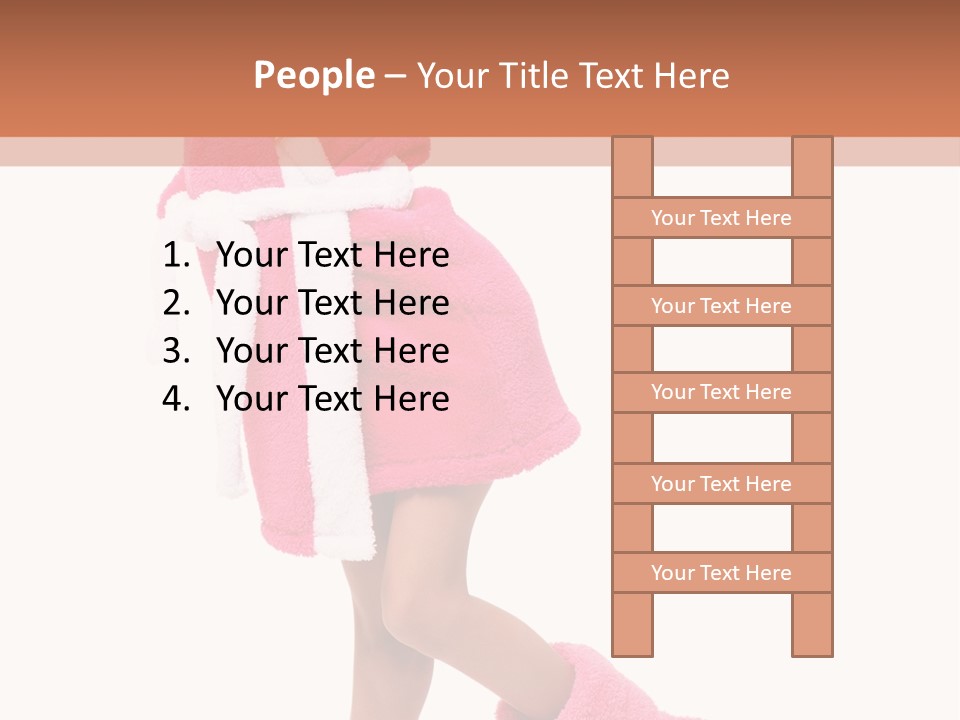 Smile Human Hair PowerPoint Template