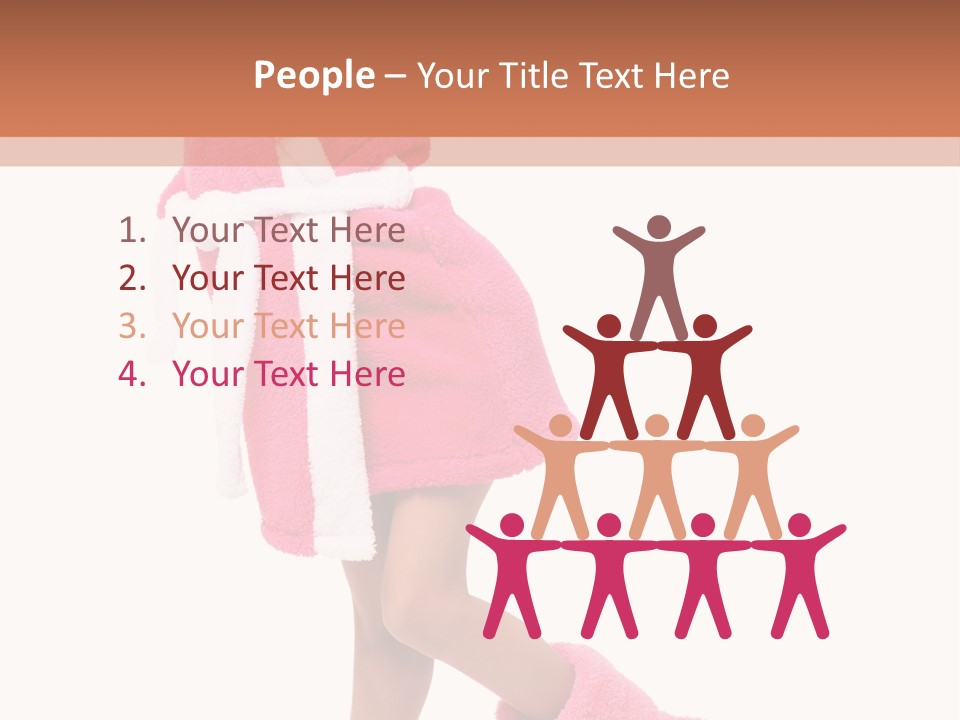 Smile Human Hair PowerPoint Template