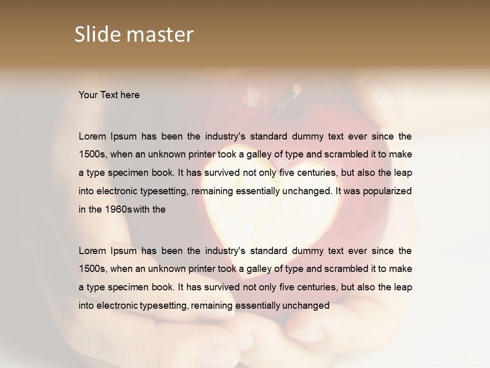 Food Fruit Card PowerPoint Template