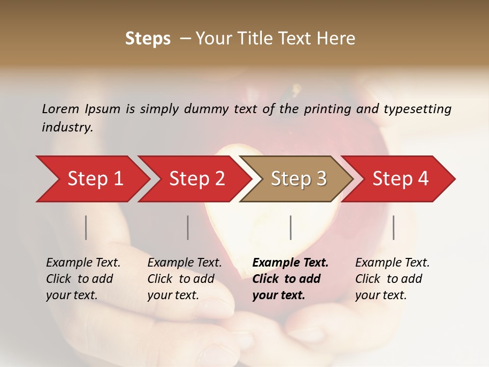 Food Fruit Card PowerPoint Template