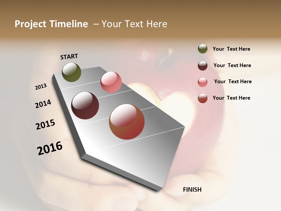 Food Fruit Card PowerPoint Template