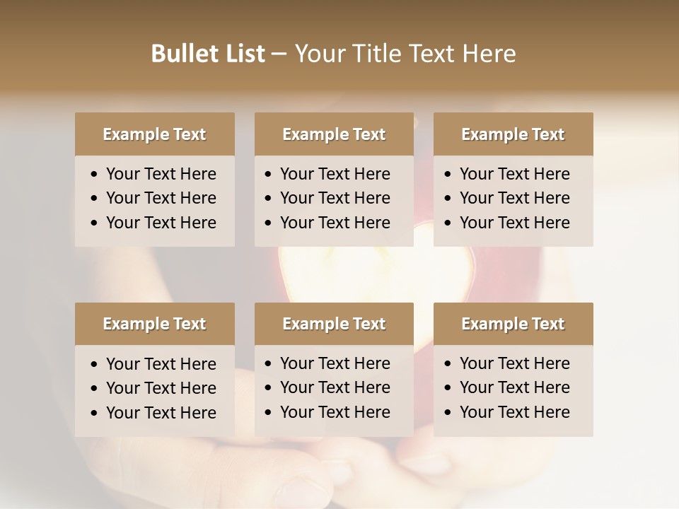 Food Fruit Card PowerPoint Template