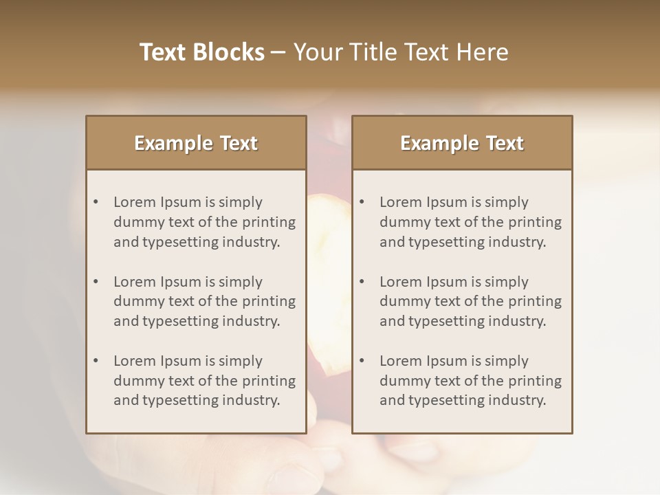 Food Fruit Card PowerPoint Template