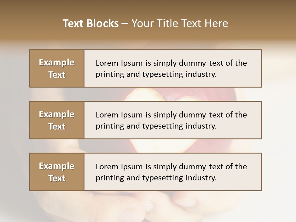 Food Fruit Card PowerPoint Template