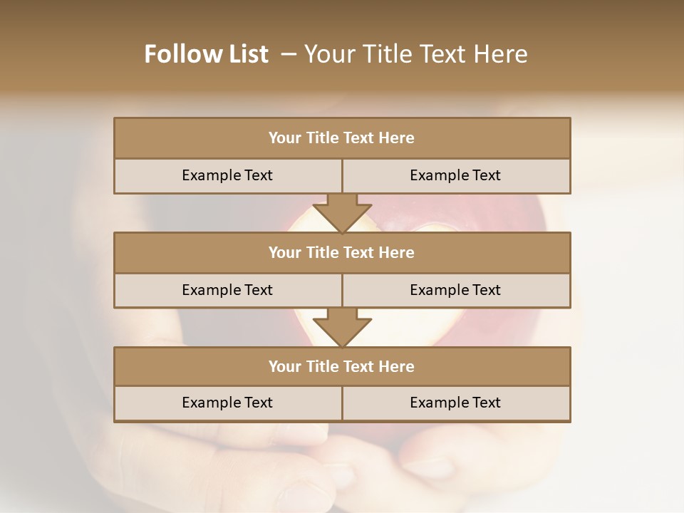 Food Fruit Card PowerPoint Template