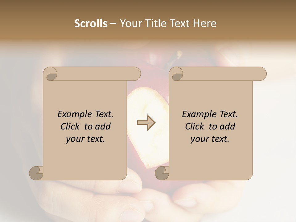 Food Fruit Card PowerPoint Template