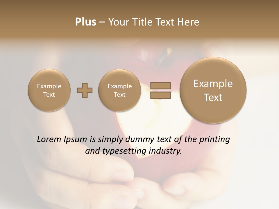 Food Fruit Card PowerPoint Template