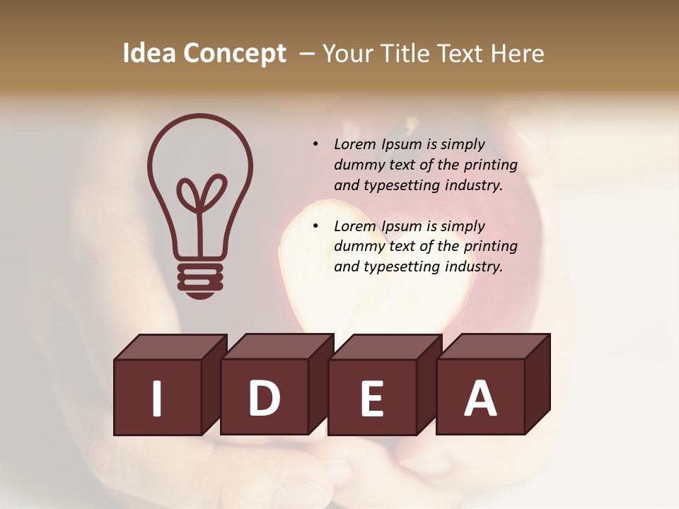 Food Fruit Card PowerPoint Template