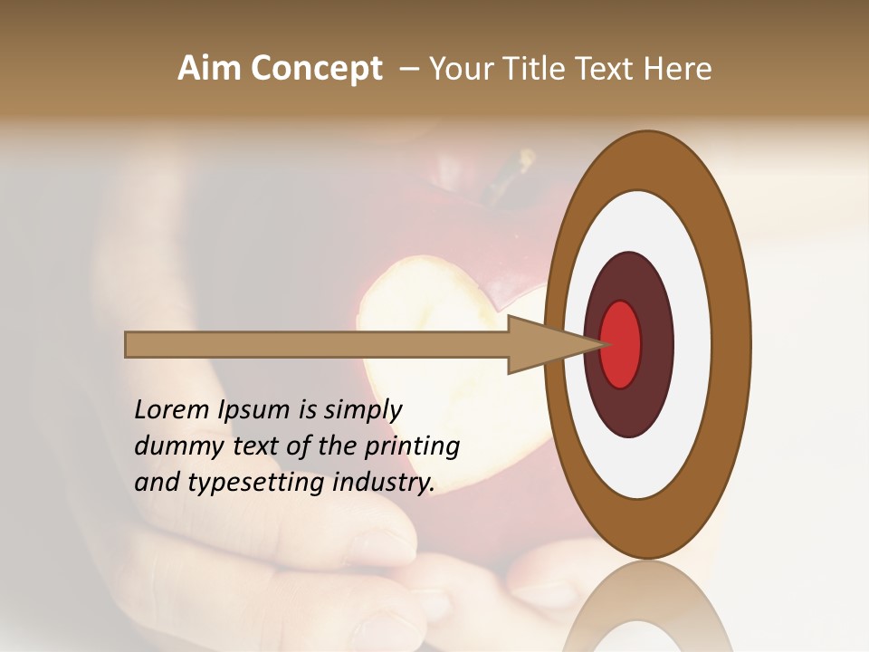 Food Fruit Card PowerPoint Template