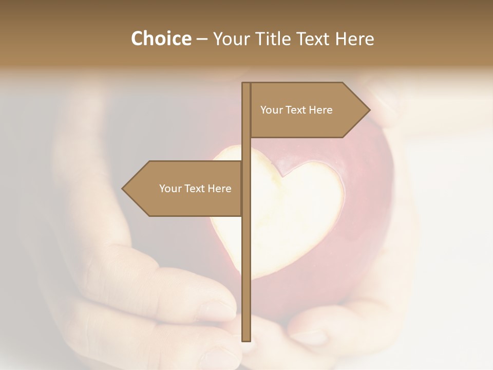 Food Fruit Card PowerPoint Template