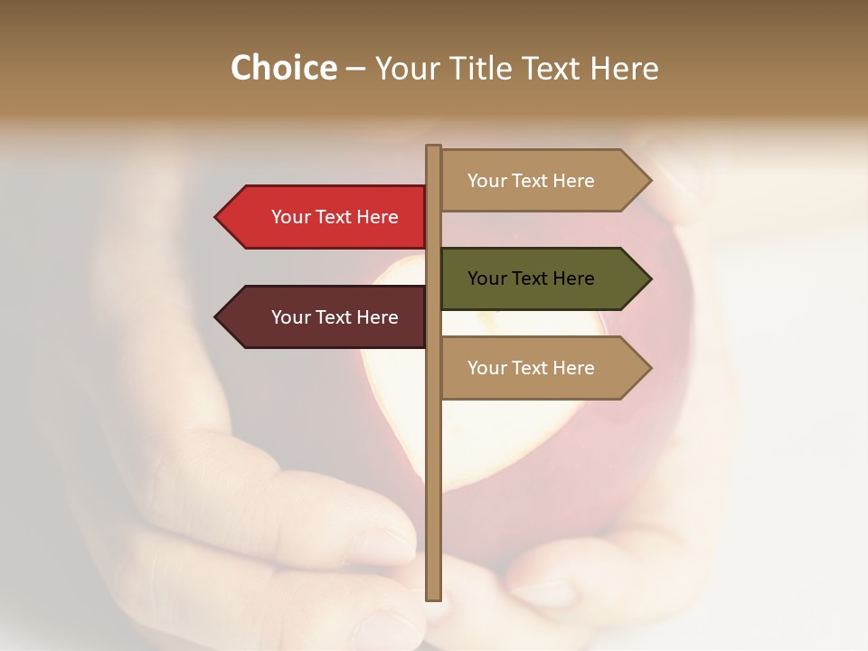 Food Fruit Card PowerPoint Template